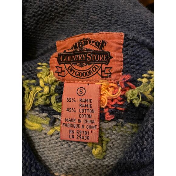 Size S//Vintage 90s Novelty Rooster Cardigan Sweater - Picture 6 of 6